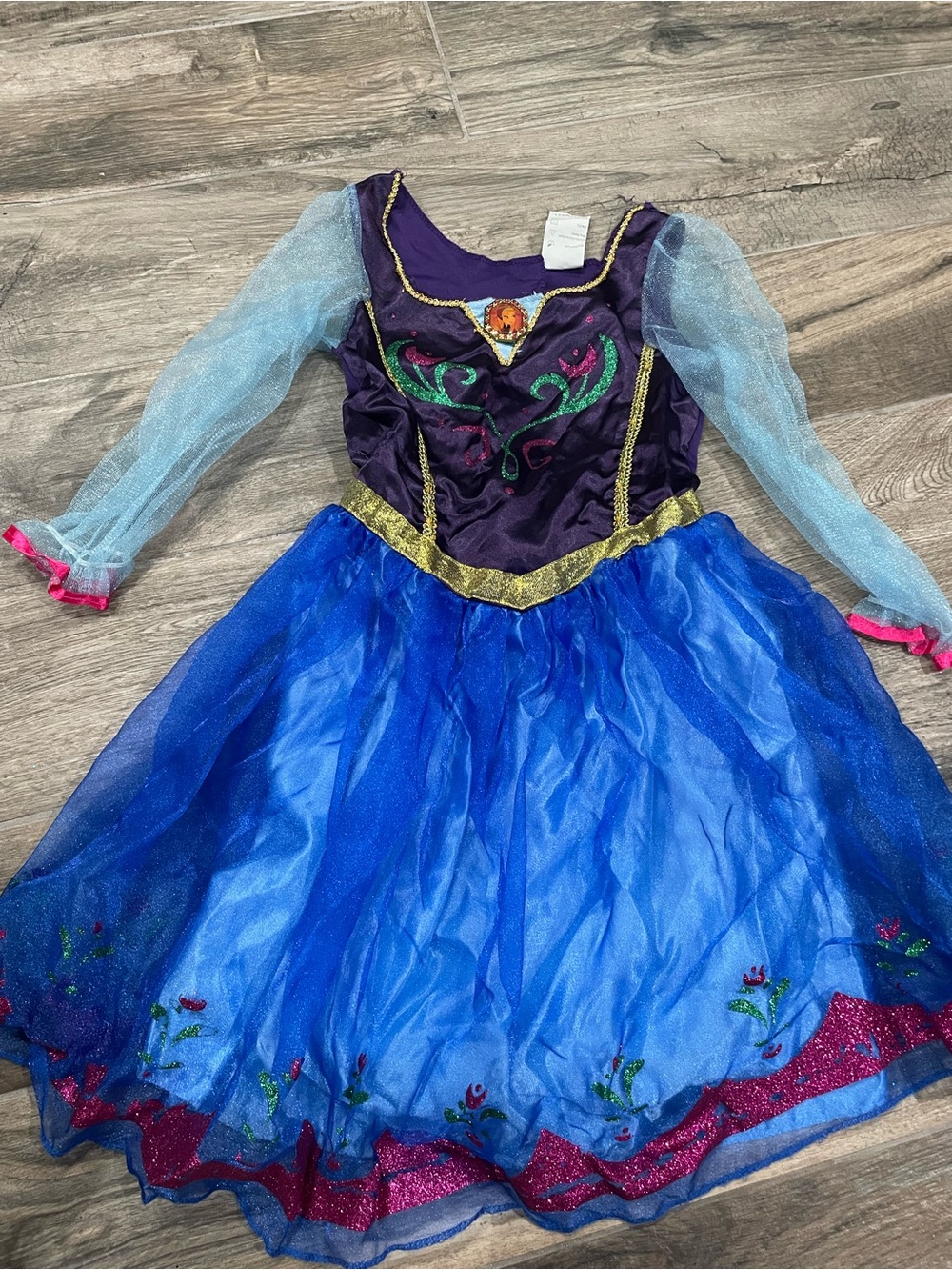 Disney Frozen Anna Princess Dress Costume size 4-6x
